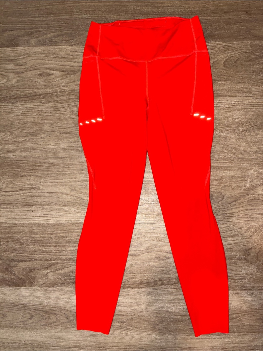 Nike Swift Dri-Fit Running Leggings Medium Orange Red Reflective